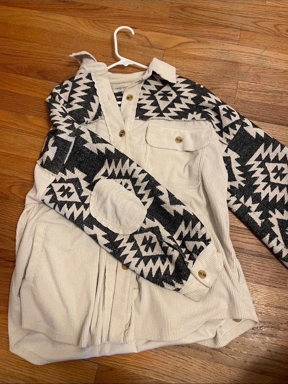 Corduroy Aztec jacket